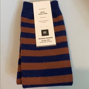 Wool knee high socks